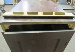 Antique Wooden Mahogany Kitchen Cabinet 19 x 51 in.