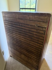 antique Oak ice box wood