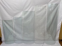 Antique Bent Curved Wavy Glass Replacement Panel For China Cabinet Door 39.25″#D