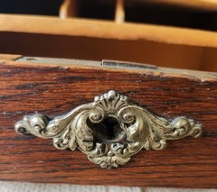 Antique French Oak Letter Cabinet, c 1910