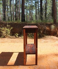 Antique Reclaimed Longleaf Heart Pine Wood Sofa Table 30”L x 36”H x 12”W