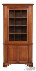 73584: Bench Made Chippendale Style Walnut Corner Cabinet