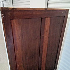 Antique Farmhouse Tall Cabinet/Cupboard White Paint 5 Moveable Shelves 6 FT