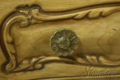 L52096EC: Pair Carved French Baroque Style Nightstand Commodes