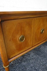 Mid Century Modern Two Part China Cabinet Cupboard Sideboard Credenza 4916