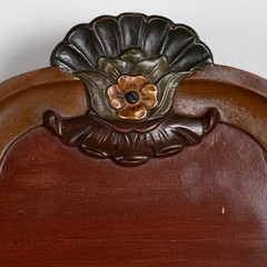 20th Century Hand-Painted Hanging Display Cabinet Dated 1926