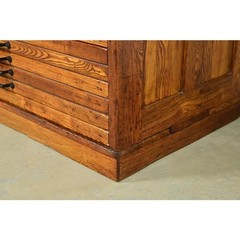 Antique Arts & Crafts Oak Flat File Cabinet by Hamilton, Circa 1900