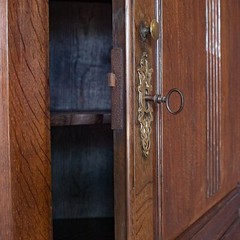 Antique Georgian Corner Cabinet, English, Oak, Wall Hanging Cupboard, Circa 1780