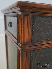 L69701: THEODORE ALEXANDER Embossed Bronze Surface 1 Door Cabinet
