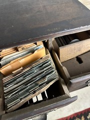 1900s Shaw Walker Drawer Oak Wood Card Catalog Cabinet Industrial Office Study
