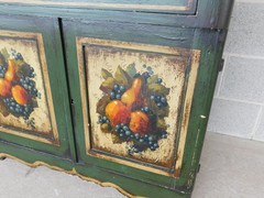 Antique Signed Peter Ompir Hand Paint Wash Stand