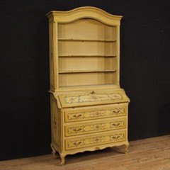 Trumeau venetian lacquered wood furniture desk cupboard secrétaire 20th century