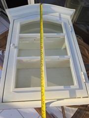 Wall Mount/Stand Curio Spice Trinket Cabinet Apothecary Shelf Cottage 20x15x6