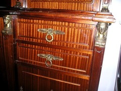 ANTIQUE FRENCH EMPIRE EXCLUSIVE CHINA CABINET MAHOGANY CIRCA 1890s