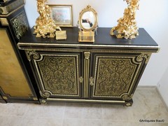 Furniture L XIV 2 doors in brown tortoiseshell Boulle marquetry 19th Napoléon