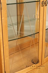 Thomasville Bogart Collection Bow Front Curio Display Cabinet