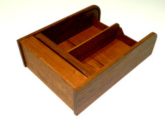 Mid Century Modern Teak Box Tambour