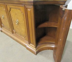 Vintage Traditional 80 in. Burled Wood Sideboard