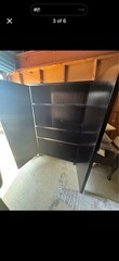 Contemporary Modern Glass Front Cabinet