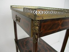 Napoleon III style French Étagère Cabinet Shelf 3 Tier Marquetry Mermaids WOW
