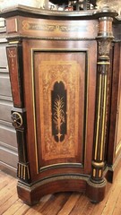 Antique Renaissance American Rosewood & Bronze Mounted Credenza