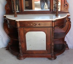 Antique Victorian Rosewood Étagère with console cabinet