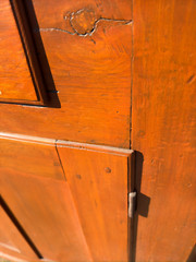 antique corner cupboard cabinet 2pc Farmhouse Country Clean 1800 refinished