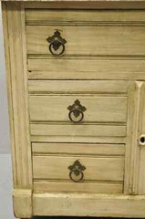 Antique Eastlake Victorian Pink Marble Backsplash Washstand Nightstand Cabinet
