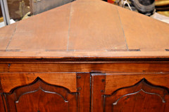 Large (100cm) Antique 19th Century Sheraton Style Hanging Cupboard,c1870