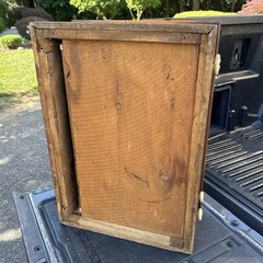Antique Spool Cabinet Clark’s O.N.T. wood 2 Drawer Cabinet