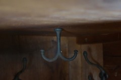 Primitive Antique American Victorian Poplar Closet Cupboard Linen Press Cabinet
