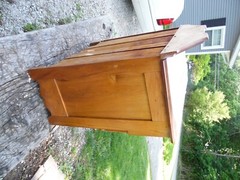 Antique 1880’s butternut? Commode small Dresser cabinet “29 W, H 34″ D 16”