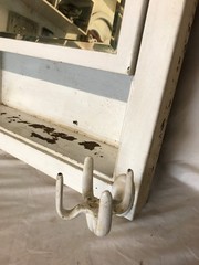 Antique VTG Deco Double Sconce Cup/Soap Holder 21×27 Mirror Cabinet Old 1213-26B