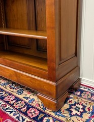 Vintage French Louis Philippe Bookcase Display Cabinet Cherry Mid 20th c