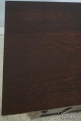 73379: STICKLEY Roycroft Mission Oak Leaded Glass Cabinet