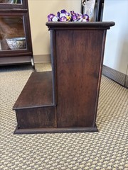 Antique Wooden Cabinet Letter Check File Drawers Industrial Register Desk Cubby