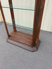 67659 Elegant Neoclassical Display Curio Cabinet with Glass Shelves