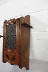 Antique wooden wall cabinet hanging cabinet vintage