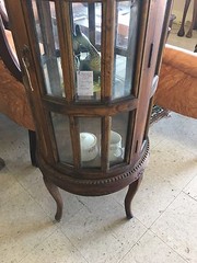 Victorian Display Cabinet With The Serving Top
