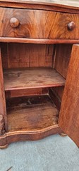 Antique Cabinet William IV? style Wood mahogany Under Desk/ Mising Top?29x16x18w