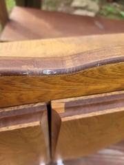 Vintage Wall Hanging Solid Wood Spool Sewing Thread Cabinet Cupboard Storage