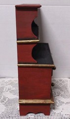 Vintage Salesman’s Sample Wood Hutch Buffet / Doll Sized 15″ Country Folk Art