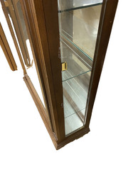 65094 Mahogany Side Loading Curio China Cabinet
