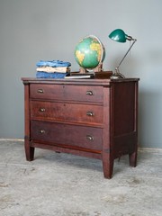 Antique Apothecary Cabinet Kitchen Island Vintage File Drawer Wood Counter