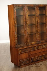 Lane ‘Pueblo’ Brutalist Oak China Cabinet