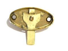 Antique Hoosier Cabinet Brass Oval Door Latch Wilson Sellers Napanee