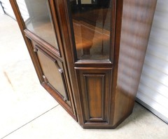 Century Furniture Tall 85″ Wood & Glass Framed Display/Storage Cabinet (2 Avail)