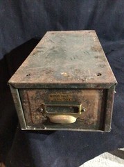 Vintage Norman Rouse Ltd Metal Index Draw/Filing Cabinet
