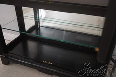 67485: HENKEL HARRIS Model 227 Black Curio Cabinet