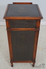L69701: THEODORE ALEXANDER Embossed Bronze Surface 1 Door Cabinet